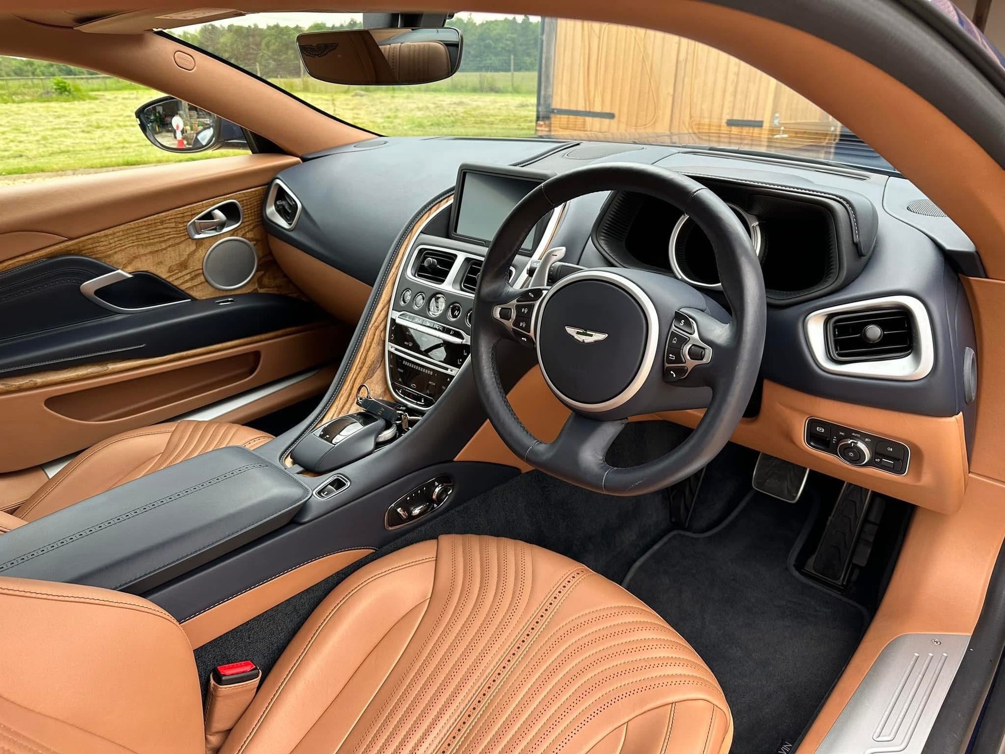 Aston Martin DB11 Interior shown in the supplied seats deep cleaned photos