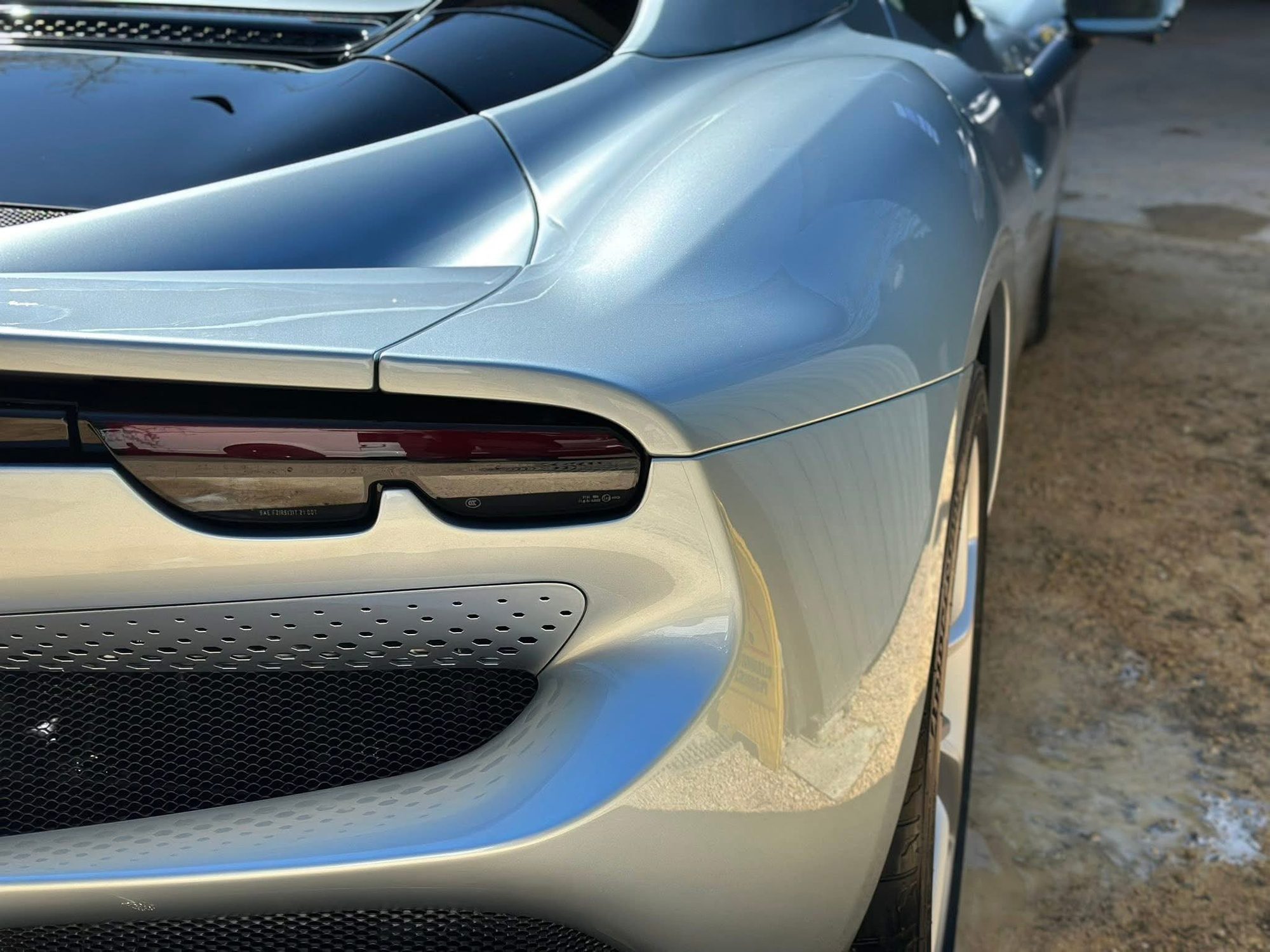 Ferrari 296 GTS shown in the supplied machine polishing photos
