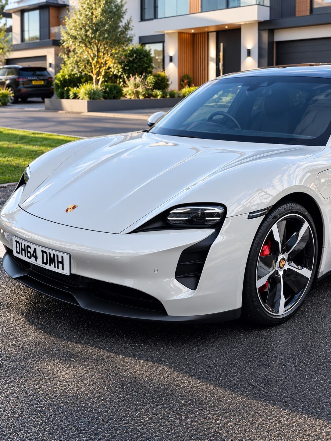 Porsche Taycan shown in the supplied ceramic coating photos