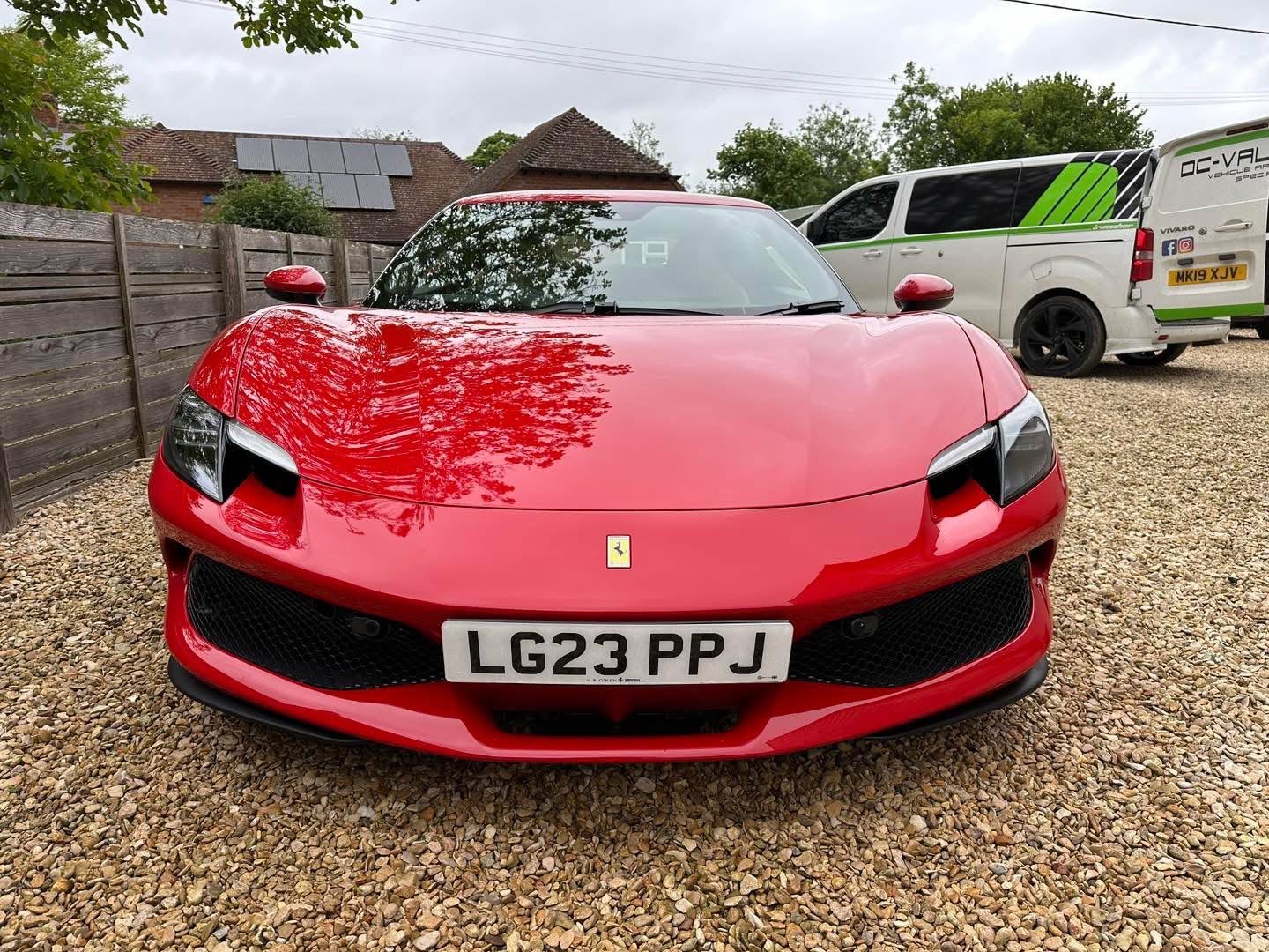 Ferrari 296 GTB shown in the supplied mobile car valeting photos
