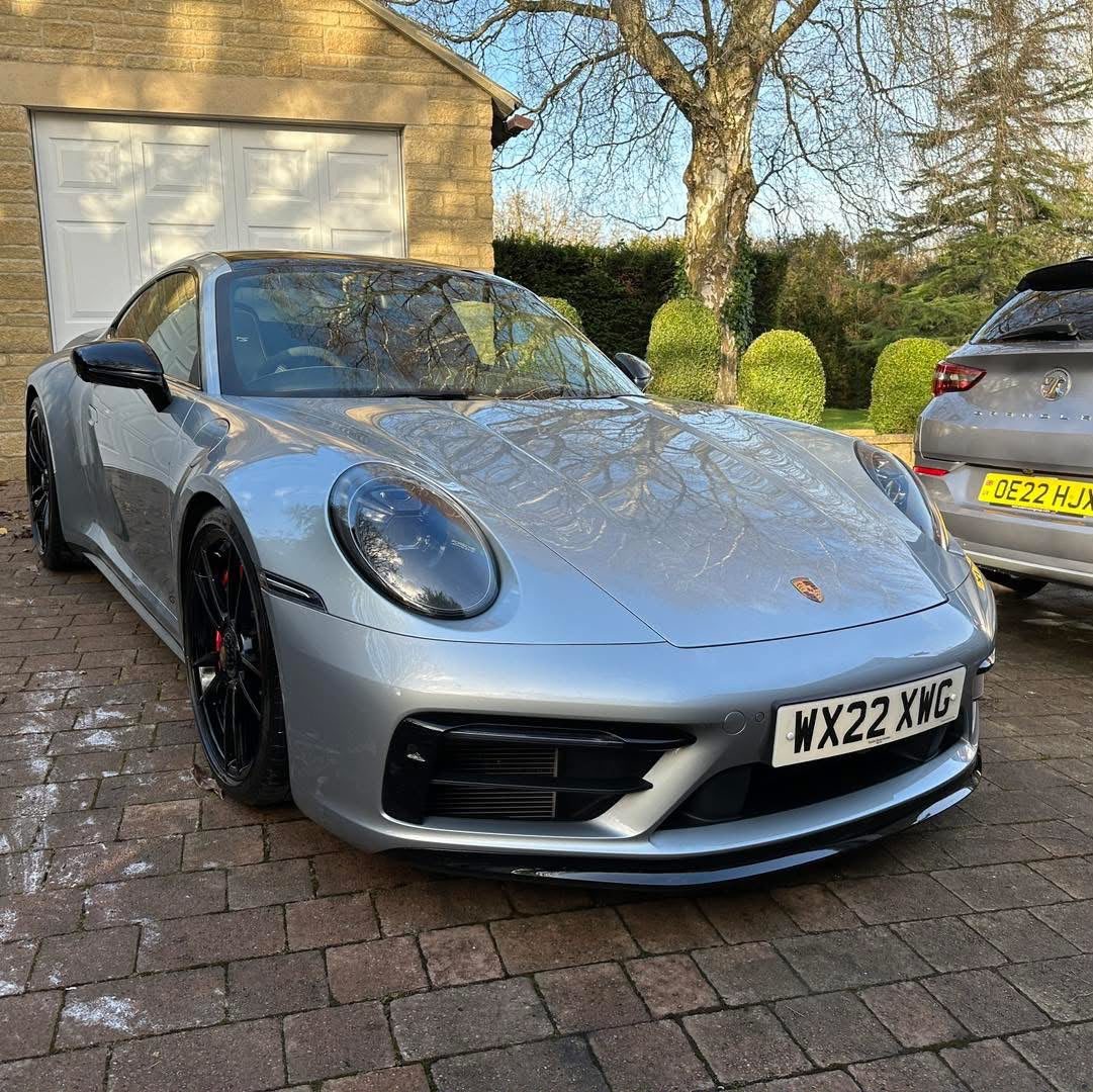 Porsche 911 GTS shown in the supplied mobile car valeting photos