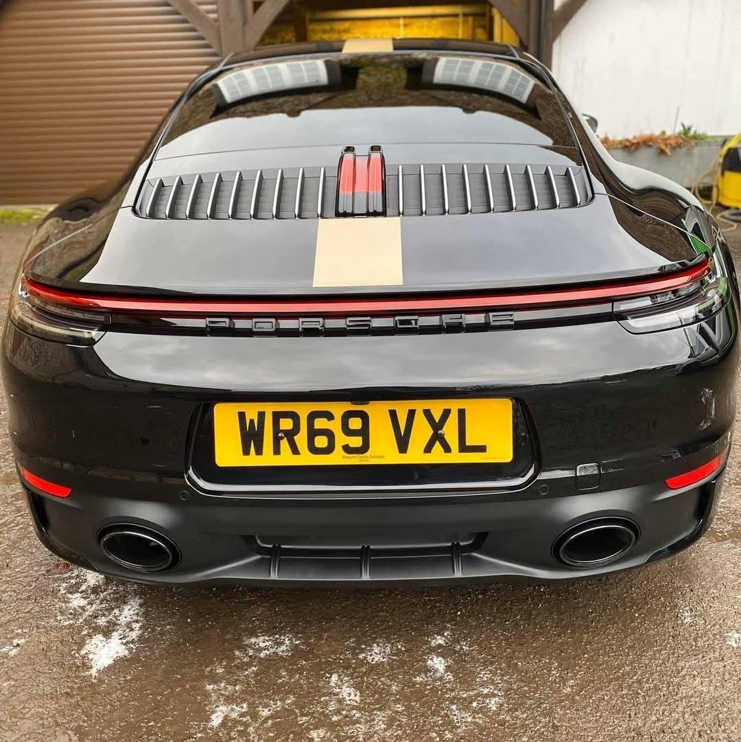Porsche 911 shown in the supplied ceramic coating photos