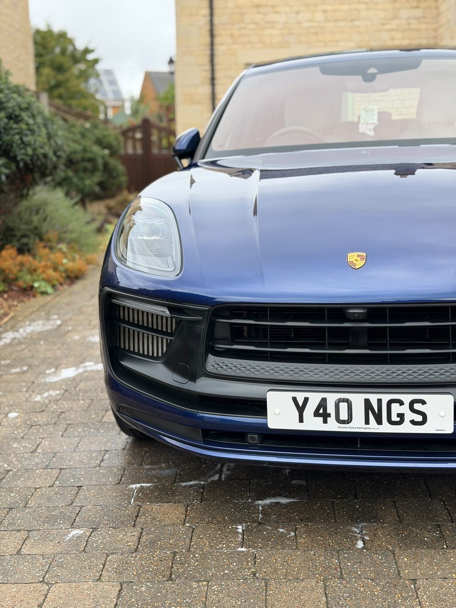 Porsche Macan shown in the supplied headlight restoration photos