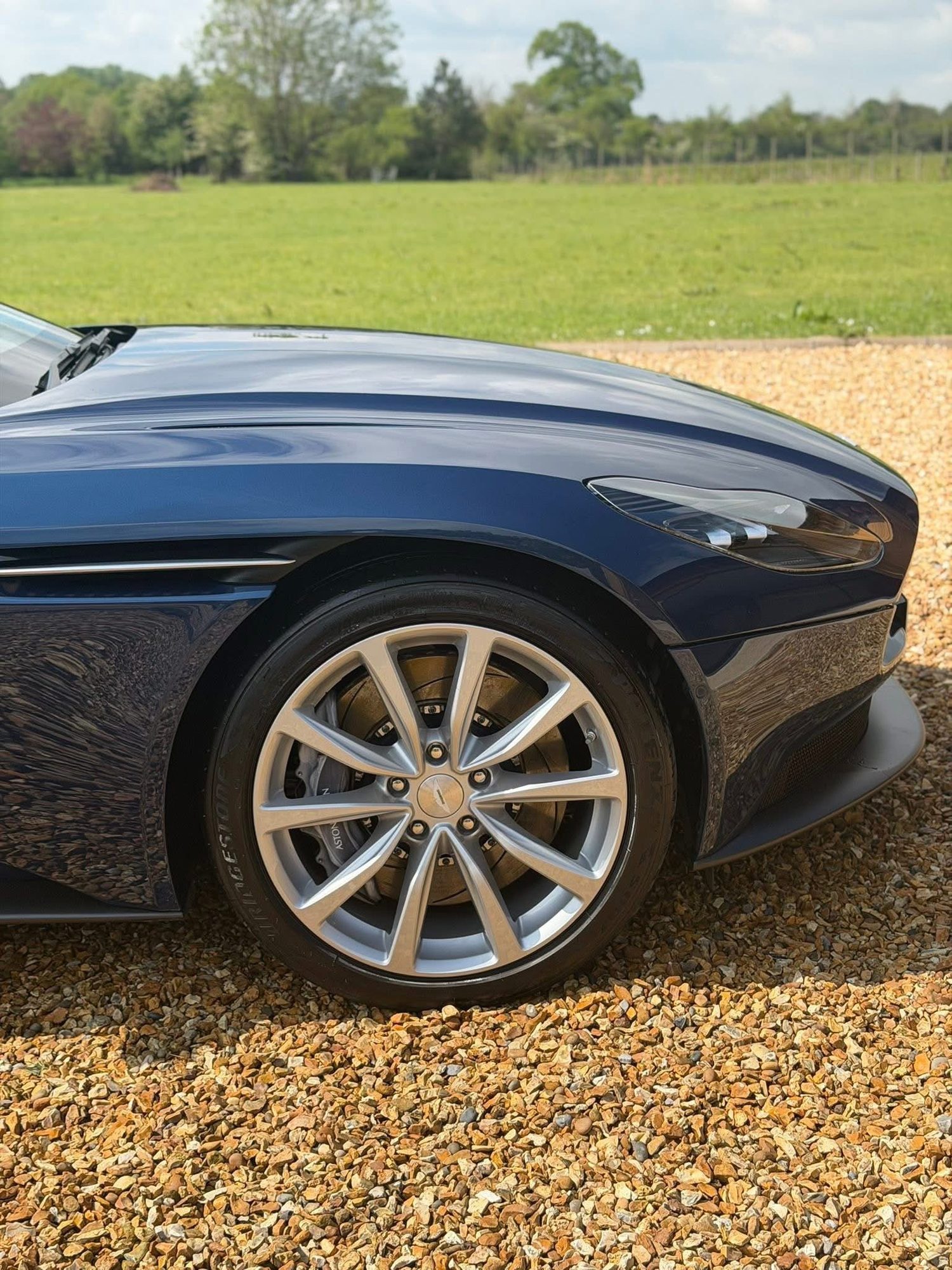 Aston Martin DB11 shown in the supplied paint correction photos