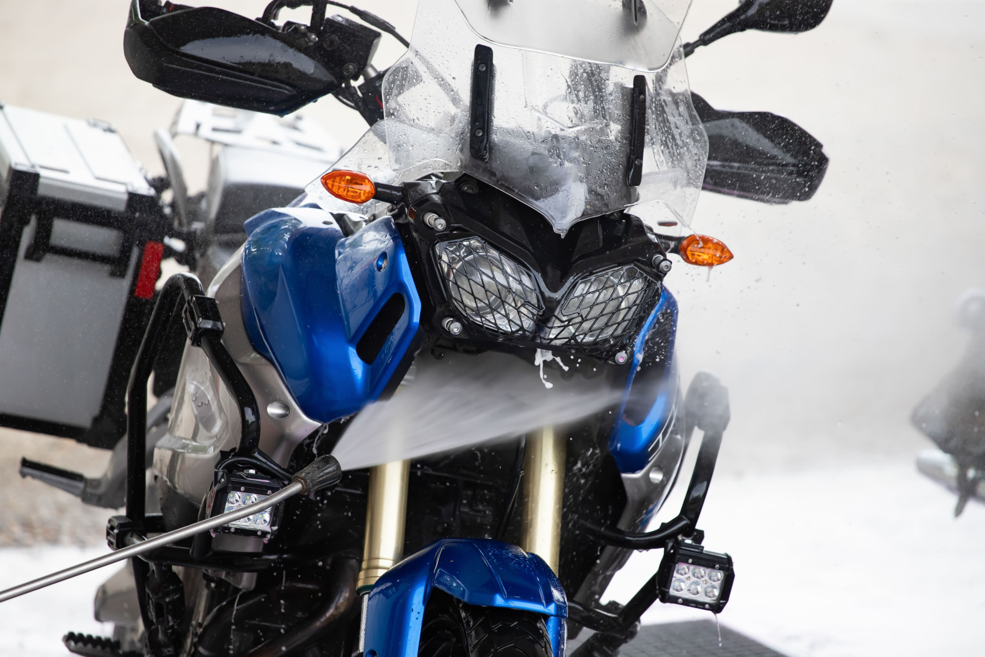 vehicle shown in the supplied motorcycle valeting photos