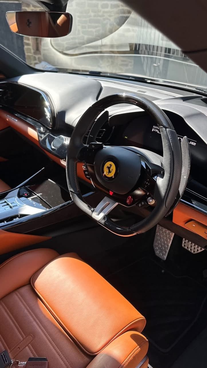 Ferrari Purosangue Interior shown in the supplied seats deep cleaned photos