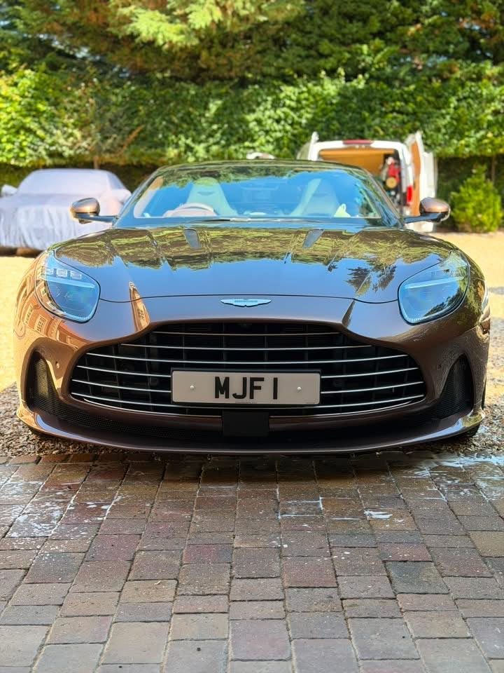 Aston Martin DB12 shown in the supplied ceramic coating photos