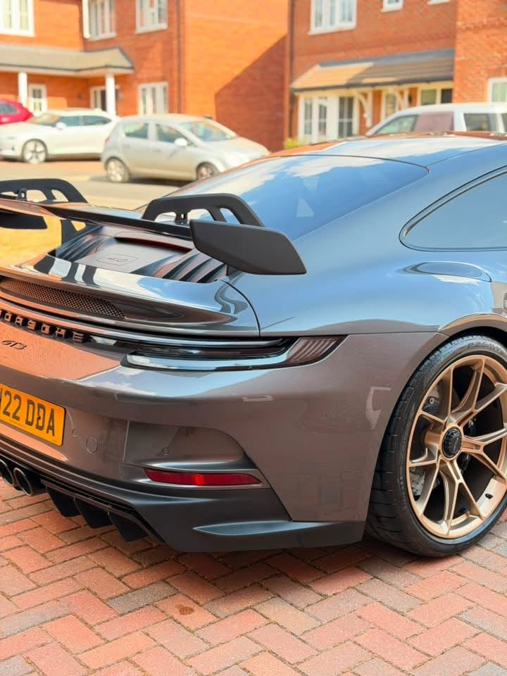 Porsche 911 GT3 shown in the supplied ceramic coating photos