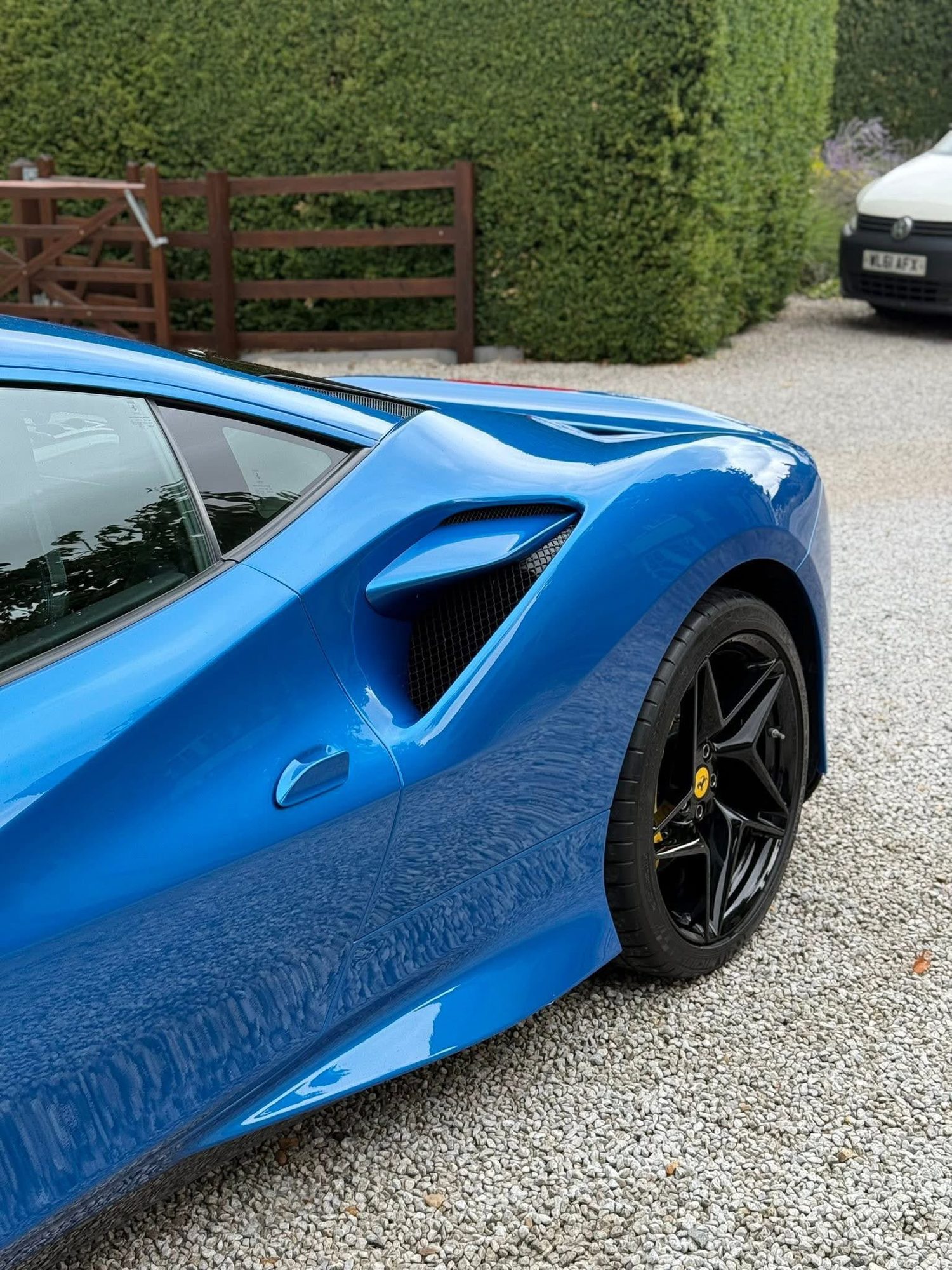 Ferrari F8 Tributo shown in the supplied machine polishing photos