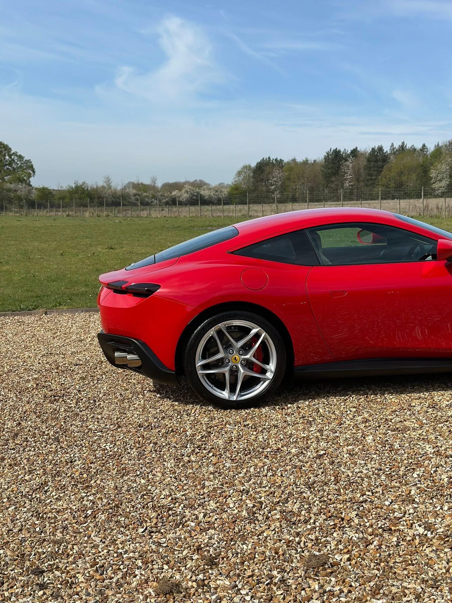 Ferrari Roma shown in the supplied paint correction photos