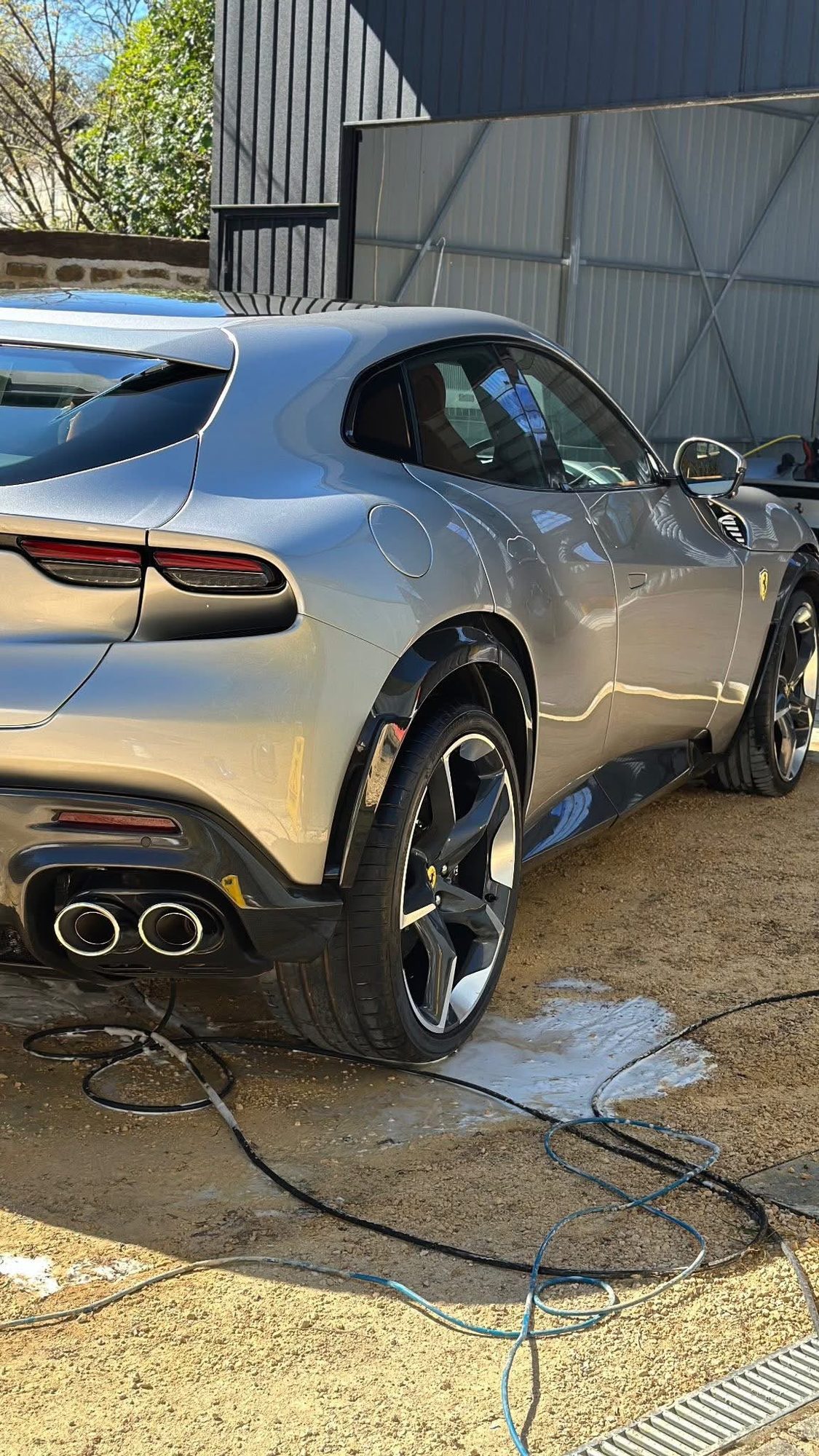 Ferrari Purosangue shown in the supplied mobile car valeting photos