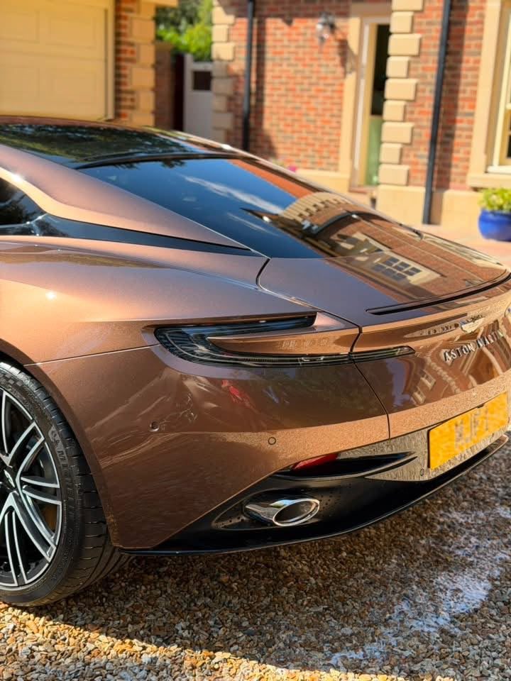 Aston Martin DB12 shown in the supplied machine polishing photos